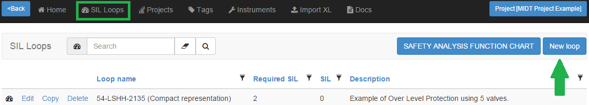 Safety Integrity Level Toolbox - New SIL loop