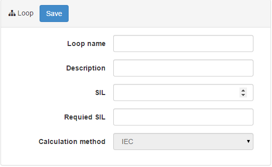 Safety Integrity Level Toolbox - Empty Sil loop