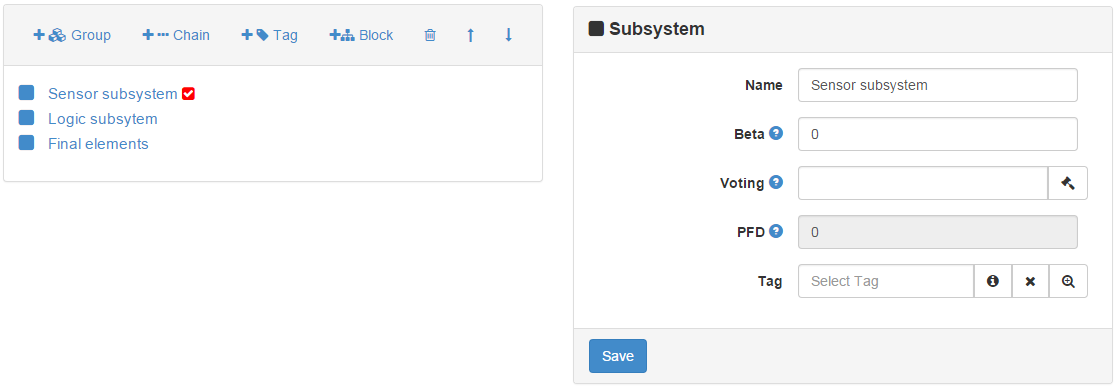 Safety Integrity Level Toolbox - Edit Subsystem